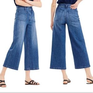 Point Sur Wide Leg High Rise Crop Jean